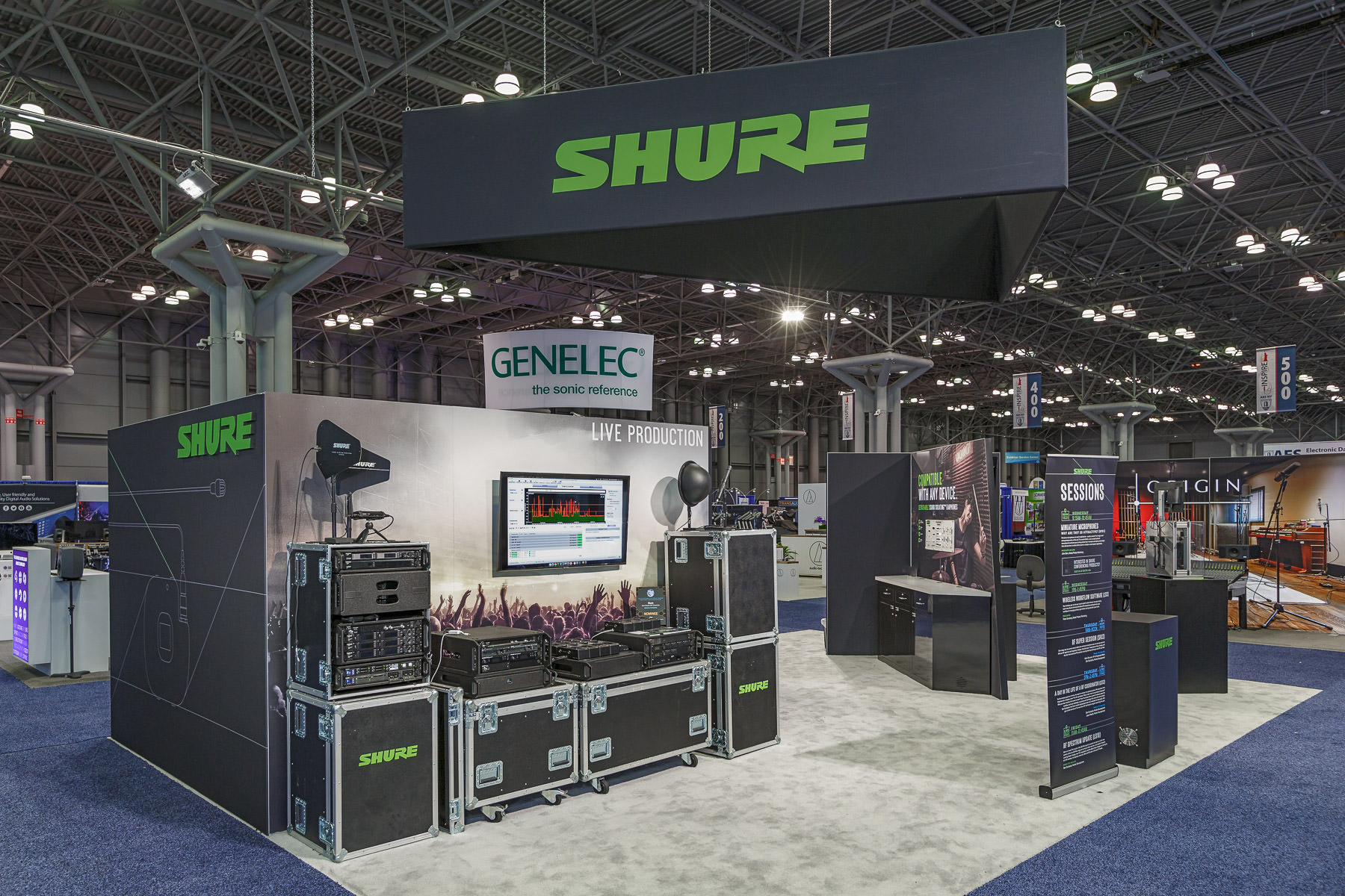 trade show photography from the AES New York pro audio convention